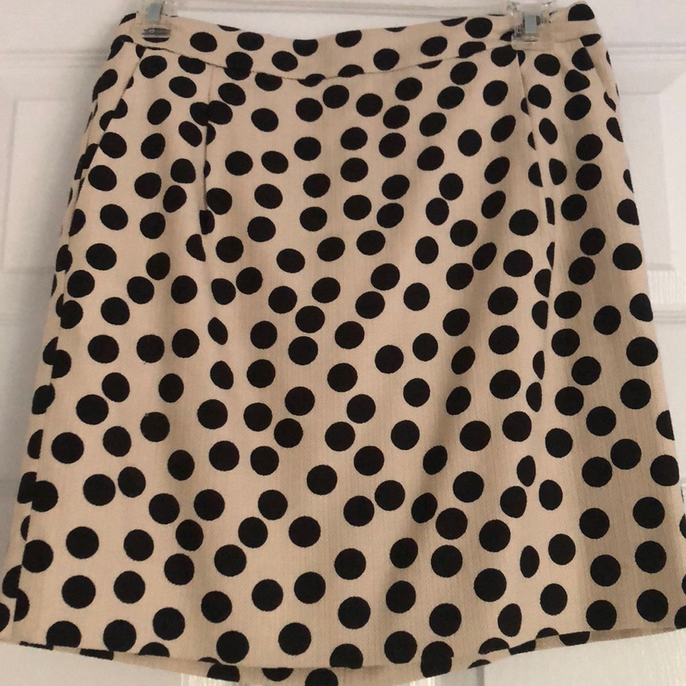 JCrew polka dot mini skirt